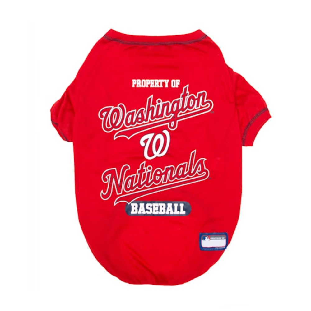 Pets First Washington Nationals MLB Dog T-Shirt, Size Small